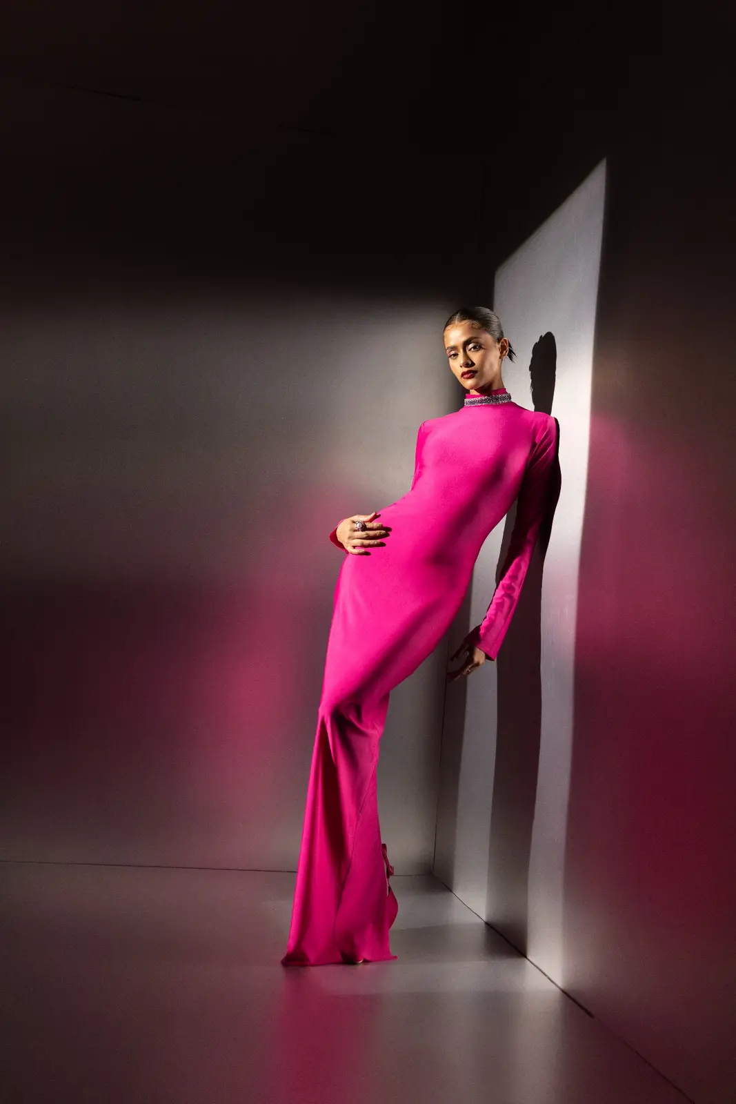 Creative fashion lighting setup at Studio Sabi
