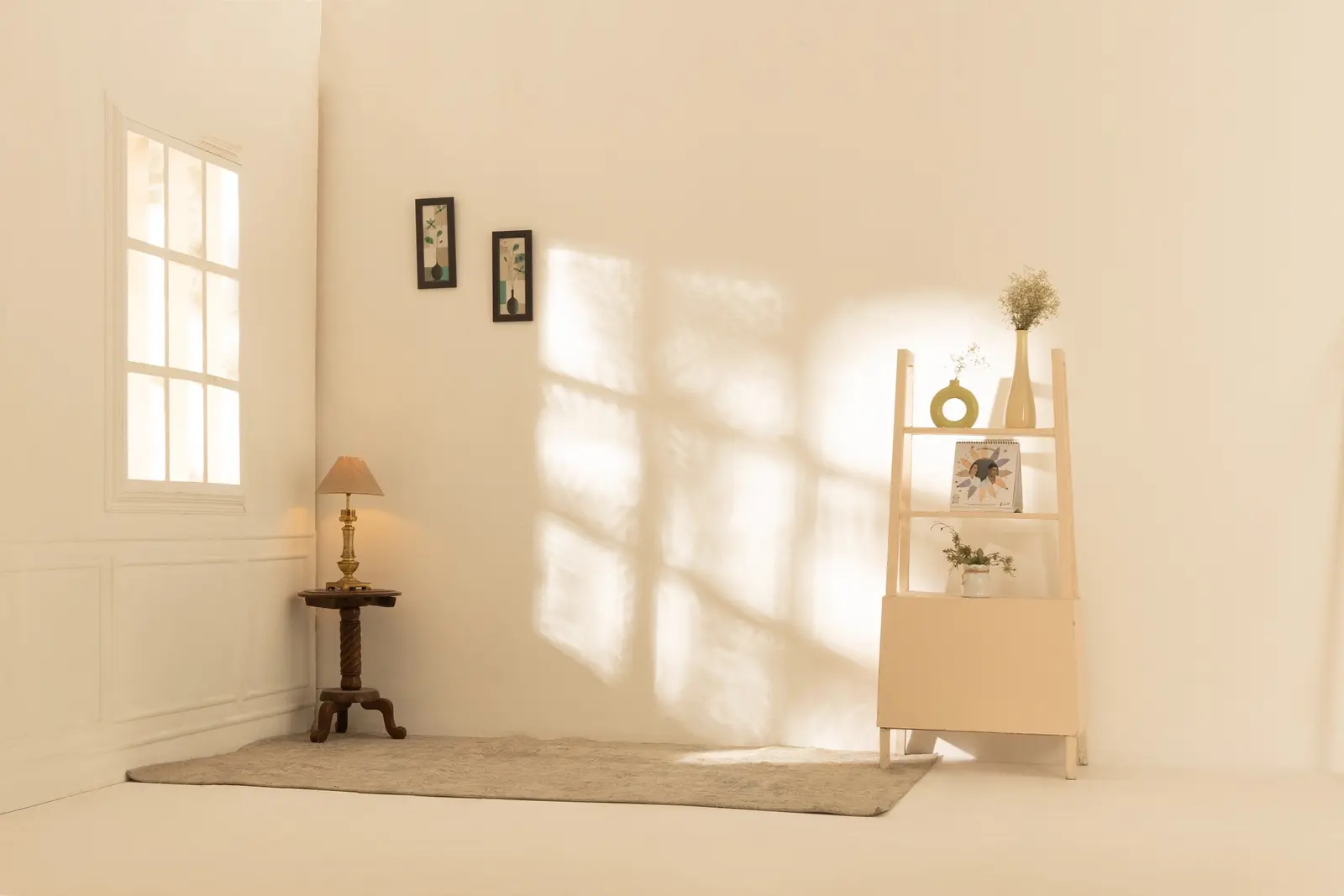 Natural light lifestyle photography set at Studio Sabi