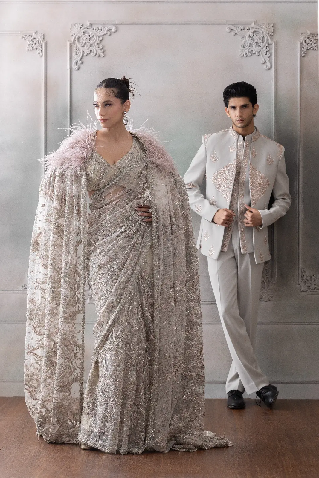 Silver fashion studio set for campaign shoots in Delhi